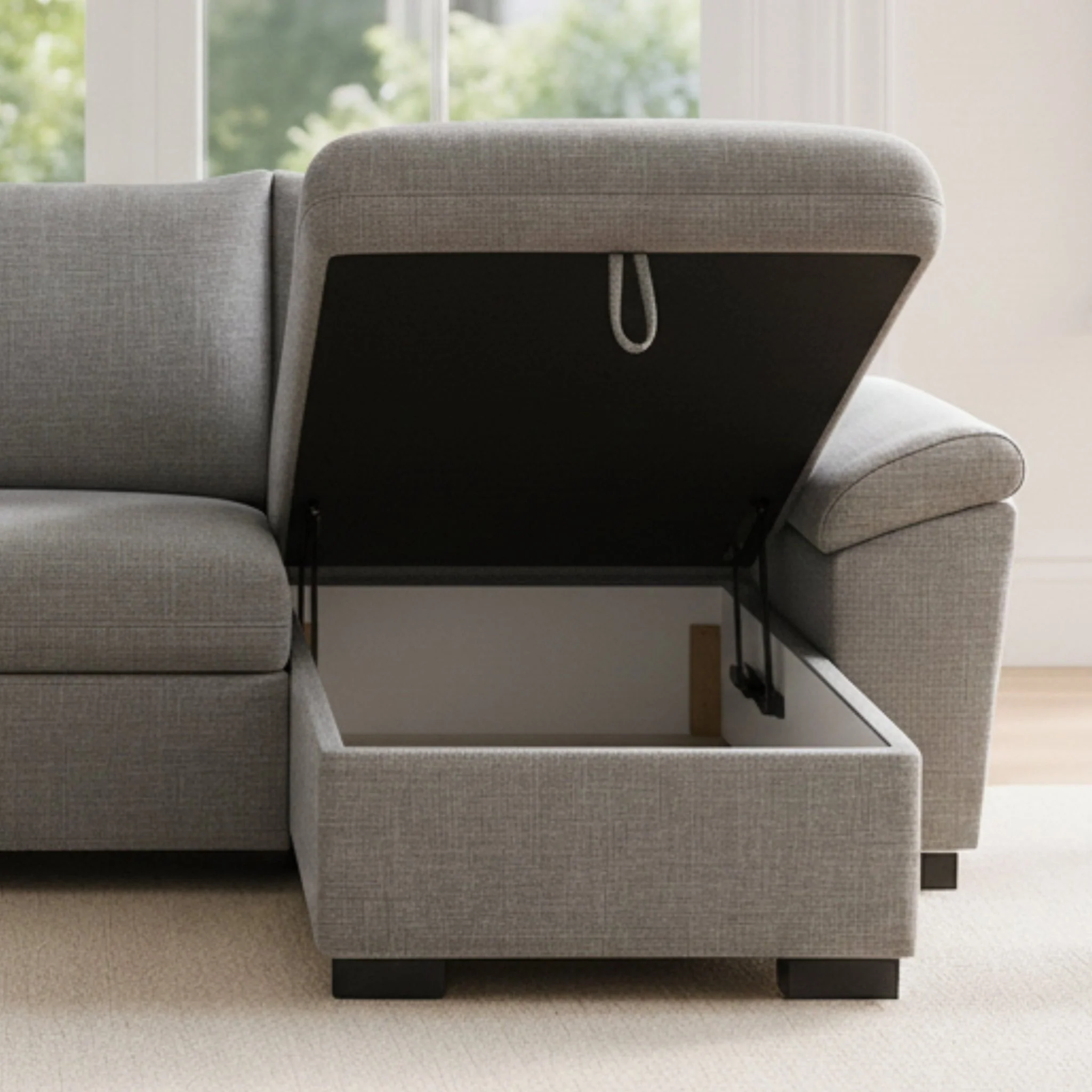 Sofá Cama com Chaise Longue Reversível e Arrumação PORTMAN - Image 12