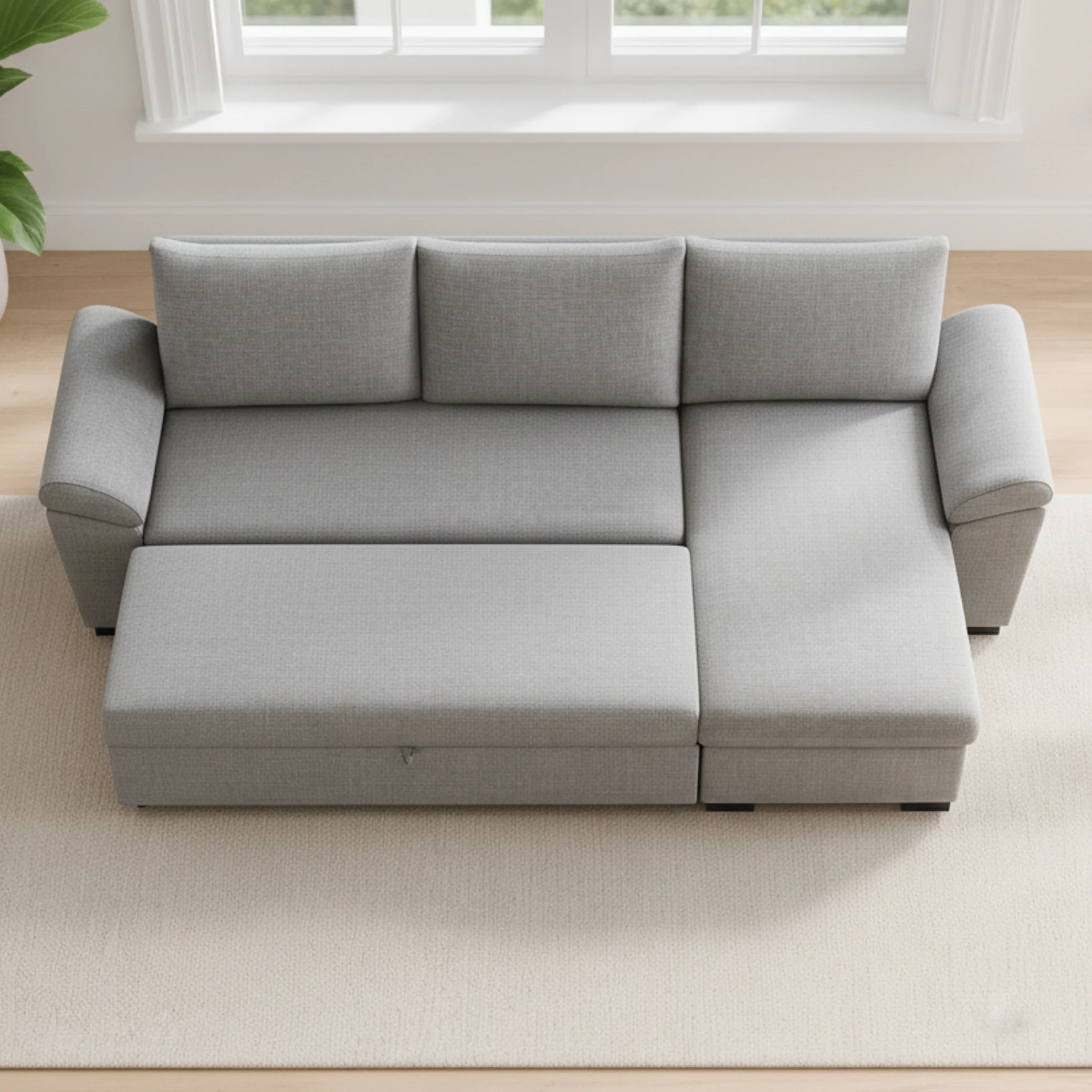 Sofá Cama com Chaise Longue Reversível e Arrumação PORTMAN - Image 8