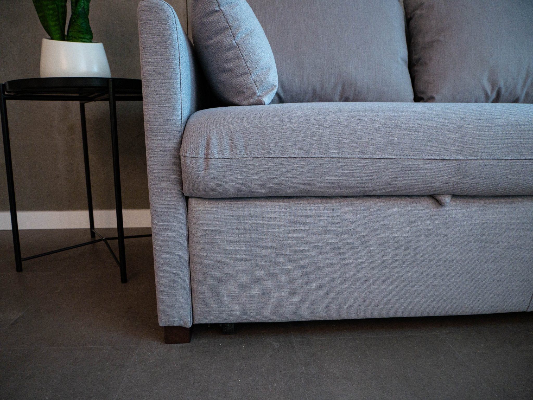 Sofá cama com chaise longue e arrumação bege ELORDI - Image 17
