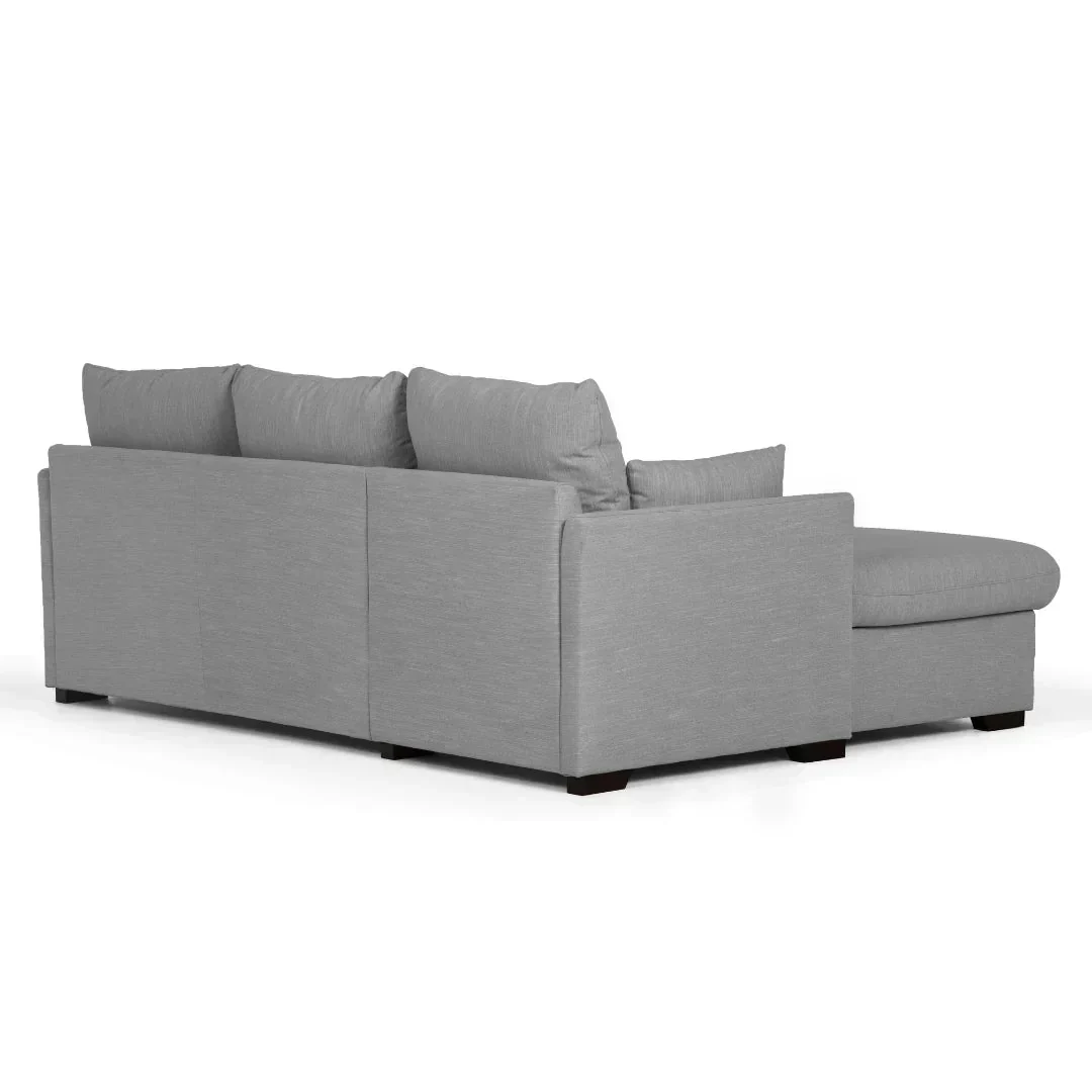 Sofá cama com chaise longue e arrumação bege ELORDI - Image 20