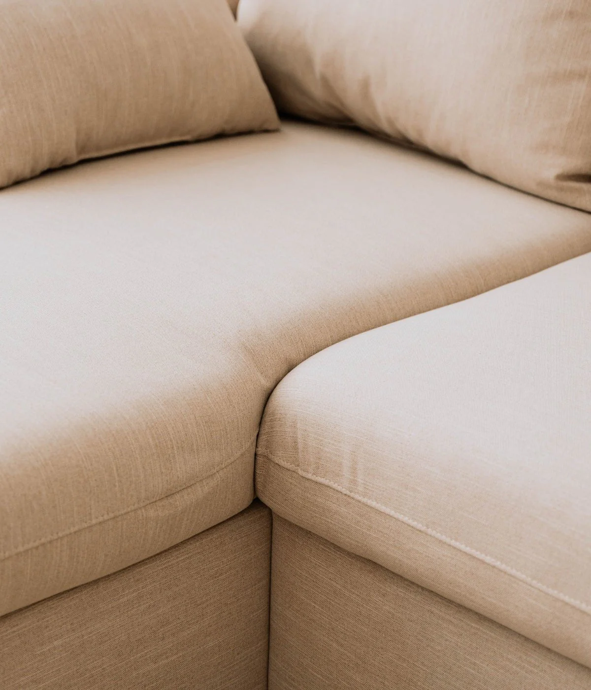 Sofá cama com chaise longue e arrumação bege ELORDI - Image 6