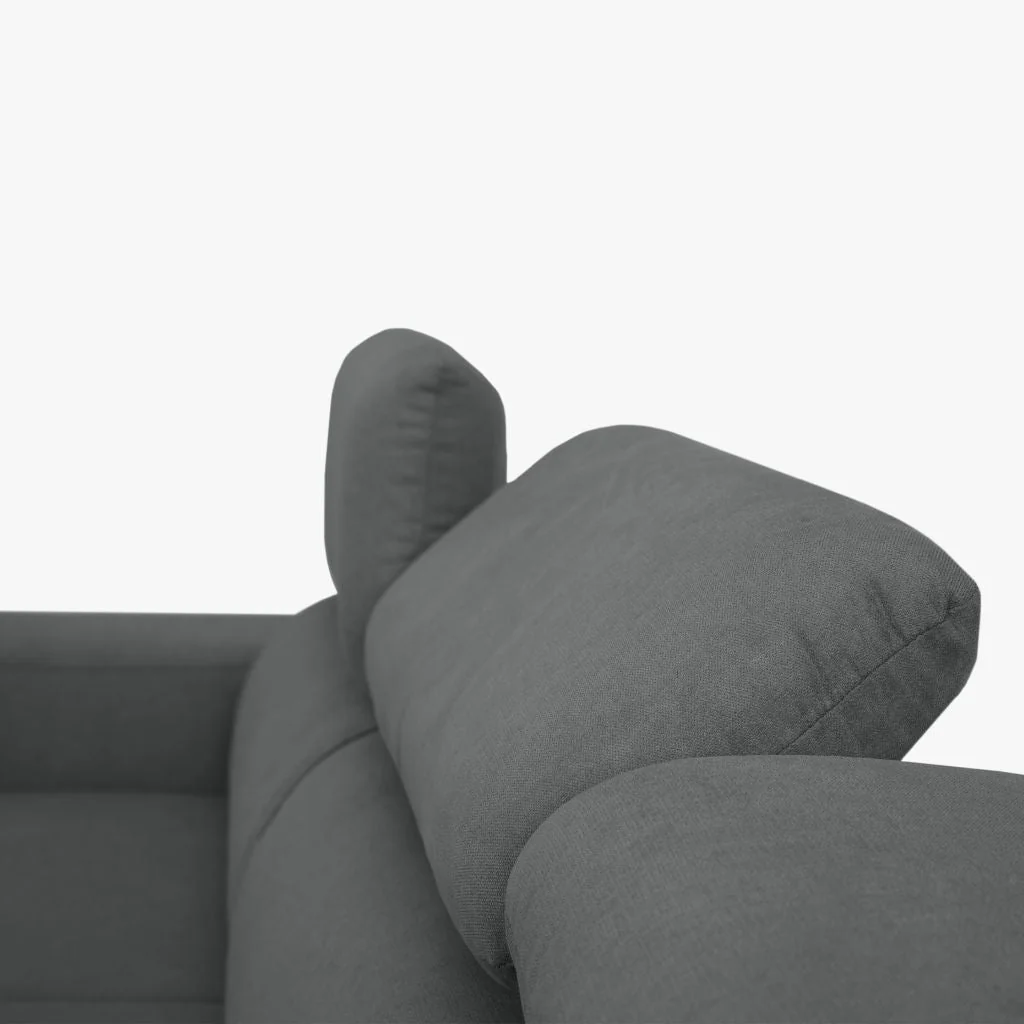Sofá Cama 4 Lugares com Chaise Longue e Cabeceiras Ajustáveis LINO - Image 8
