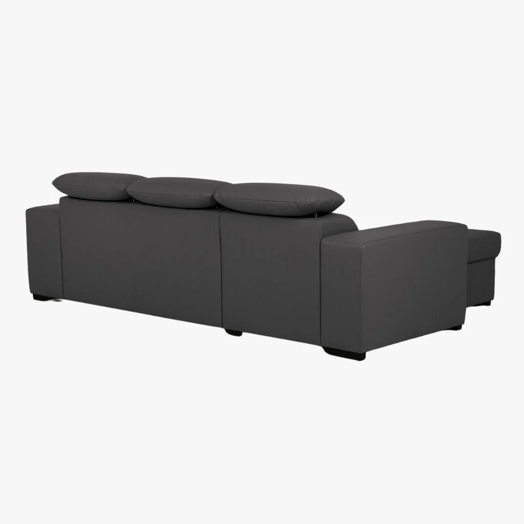 Sofá Cama 4 Lugares com Chaise Longue e Cabeceiras Ajustáveis LINO - Image 7