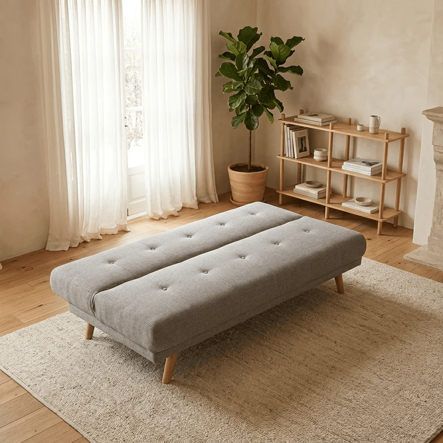 Sofá Cama Cinza com Sistema Click-Clack MOVE - Image 4