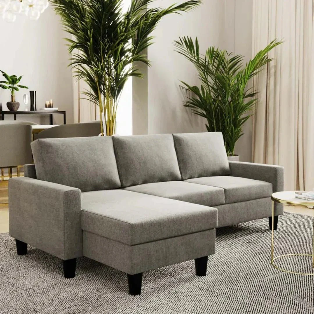 Sofá Compacto 3 Lugares com Chaise Longue Reversível MALEK - Image 3