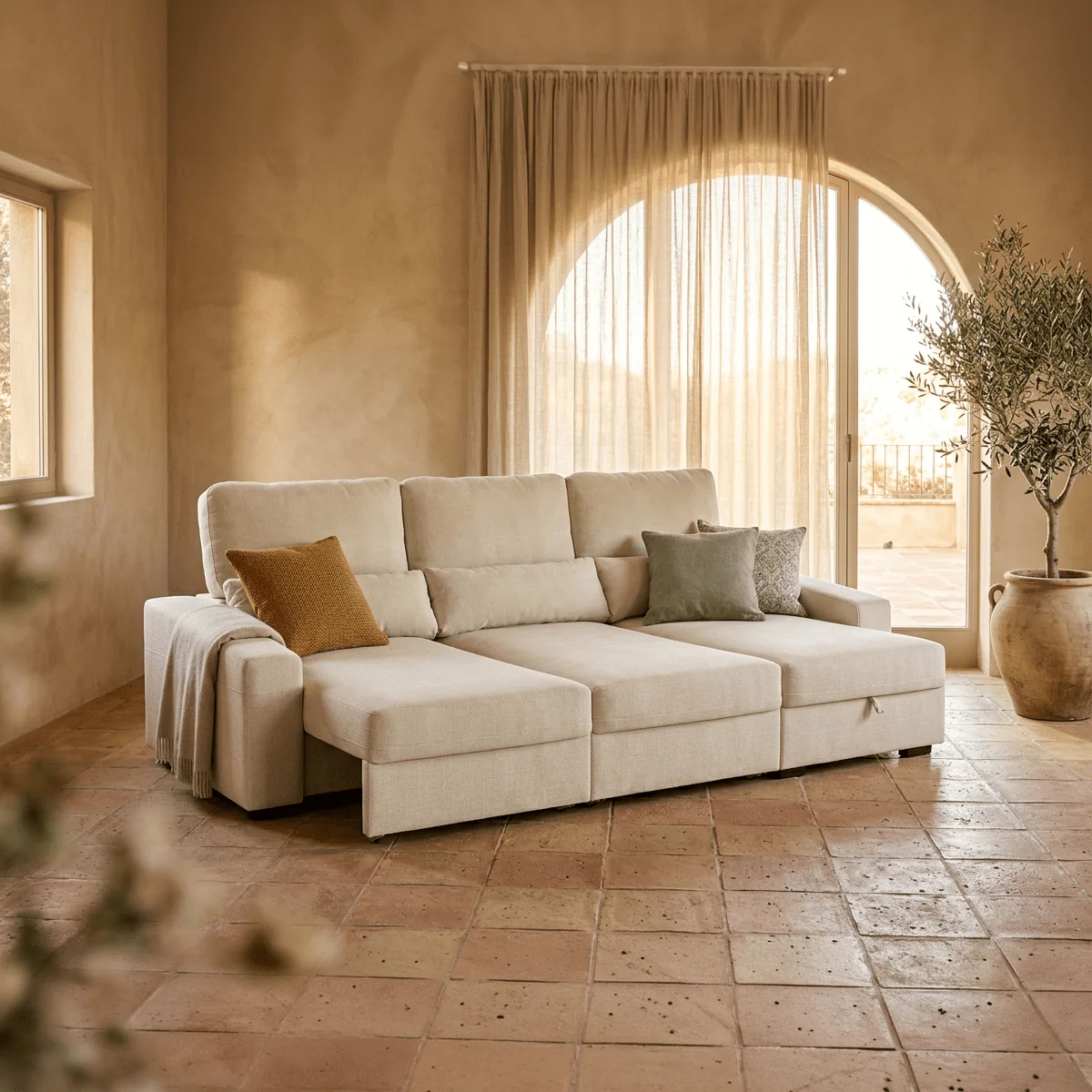 Sofá Chaise Longue com Arrumação KEEN - Image 3