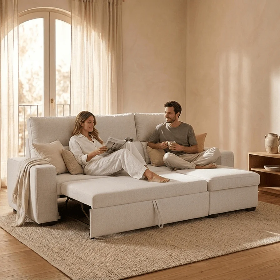Sofá Cama com Chaise Longue SANDLER - Image 3