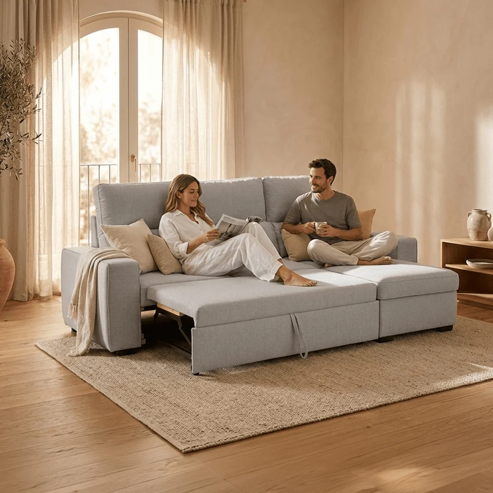Sofá Cama com Chaise Longue SANDLER - Image 4