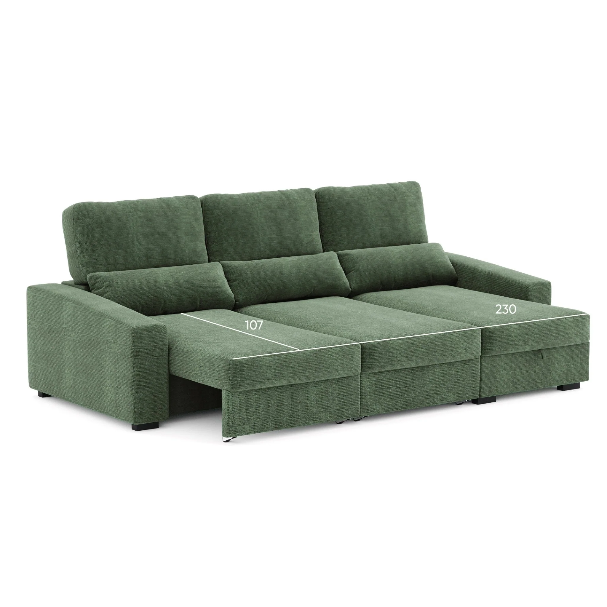 Sofá Chaise Longue com Arrumação KEEN - Image 12