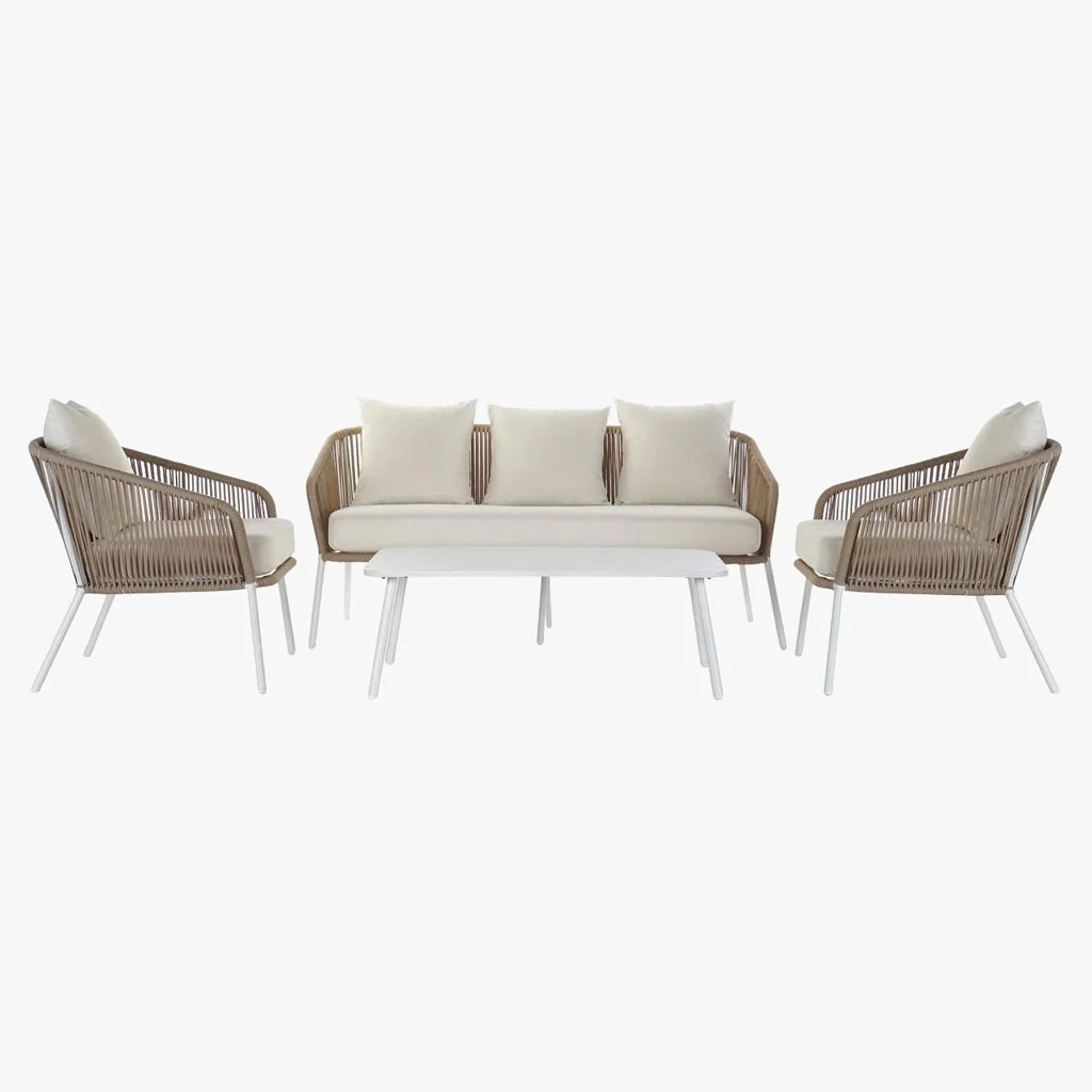 Conjunto de Sofá de Exterior 4 Peças 152×72×70 cm SIESTA - Image 3