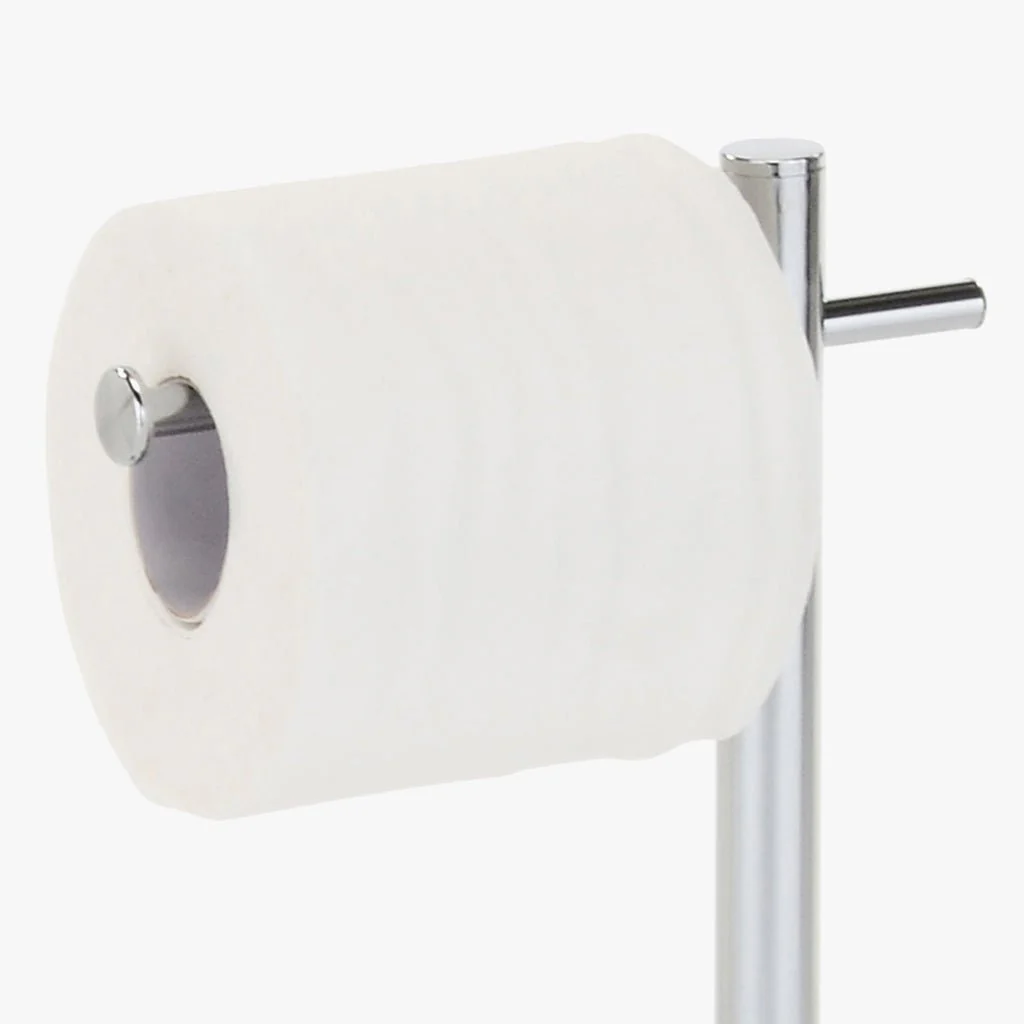 Suporte de Rolo de Papel e Escova WC Cromado SILVER - Image 3