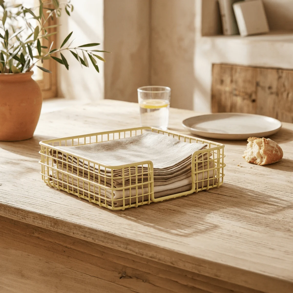 Suporte de Guardanapos Amarelo SUMMER PASTELS