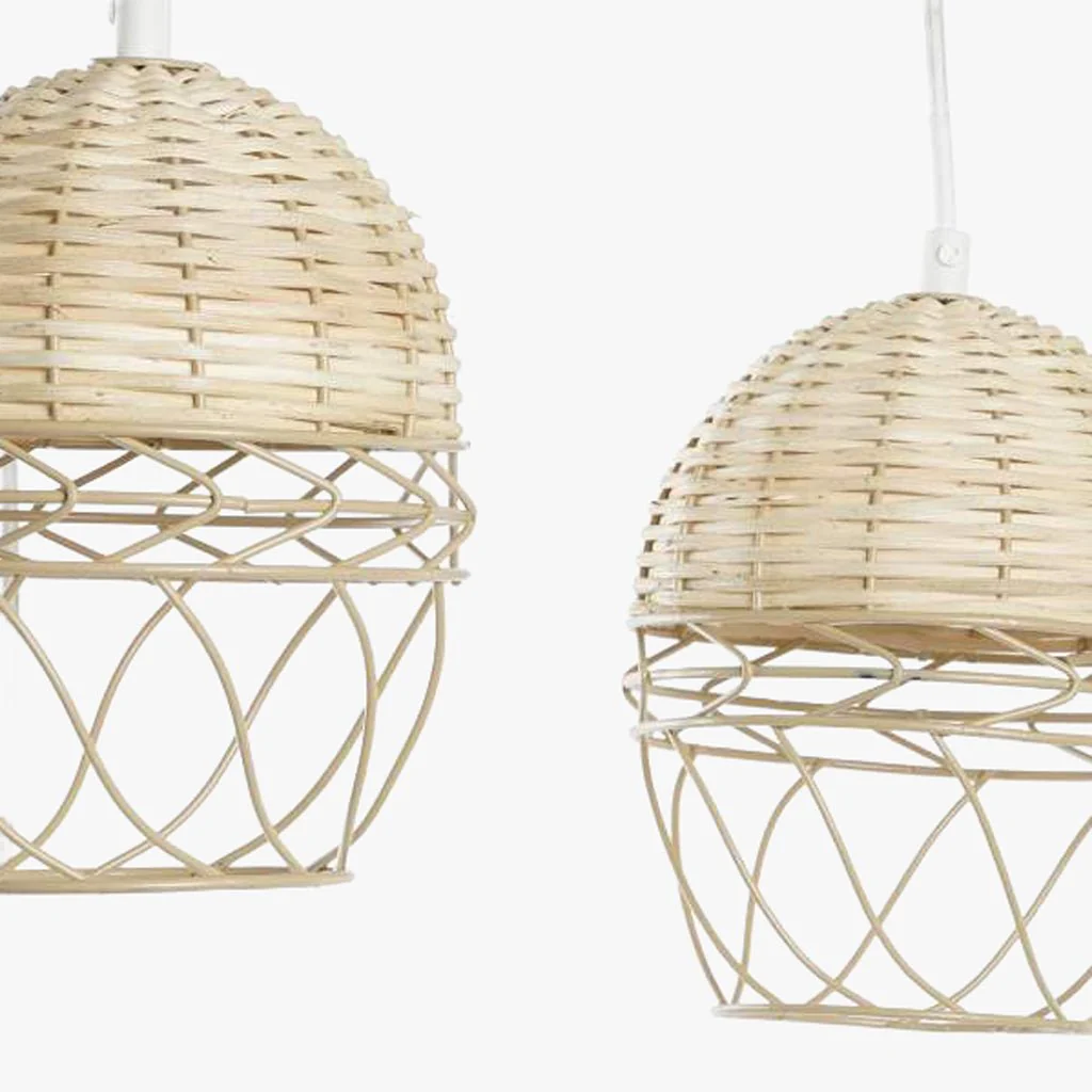 Suspensão de Tecto Metal e Rattan ICONIC - Image 2