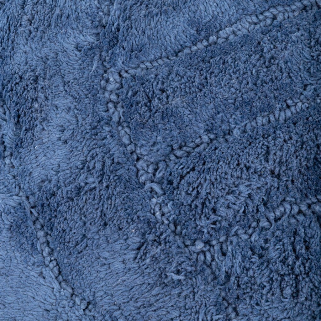 Tapete de Casa de Banho Algodão Azul Entrelaçado CORAL - Image 3