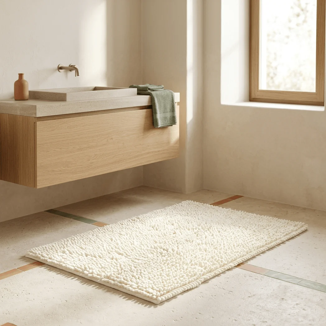 Tapete de banho chenila brilho natural 60x90 cm FIVE STARS
