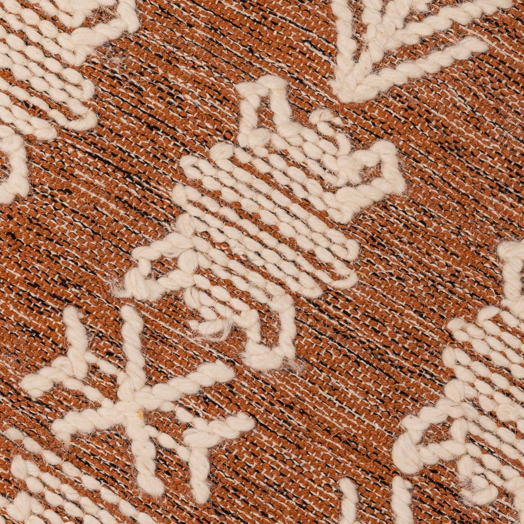Tapete Lã e Algodão Tribal Natural 140x200 CLARE - Image 4