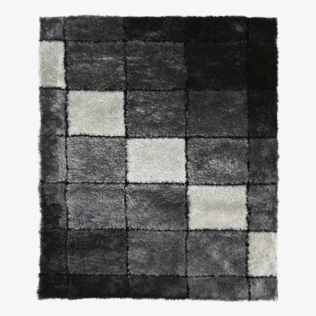 Tapete Quadrados Preto 160x230 MATRIX