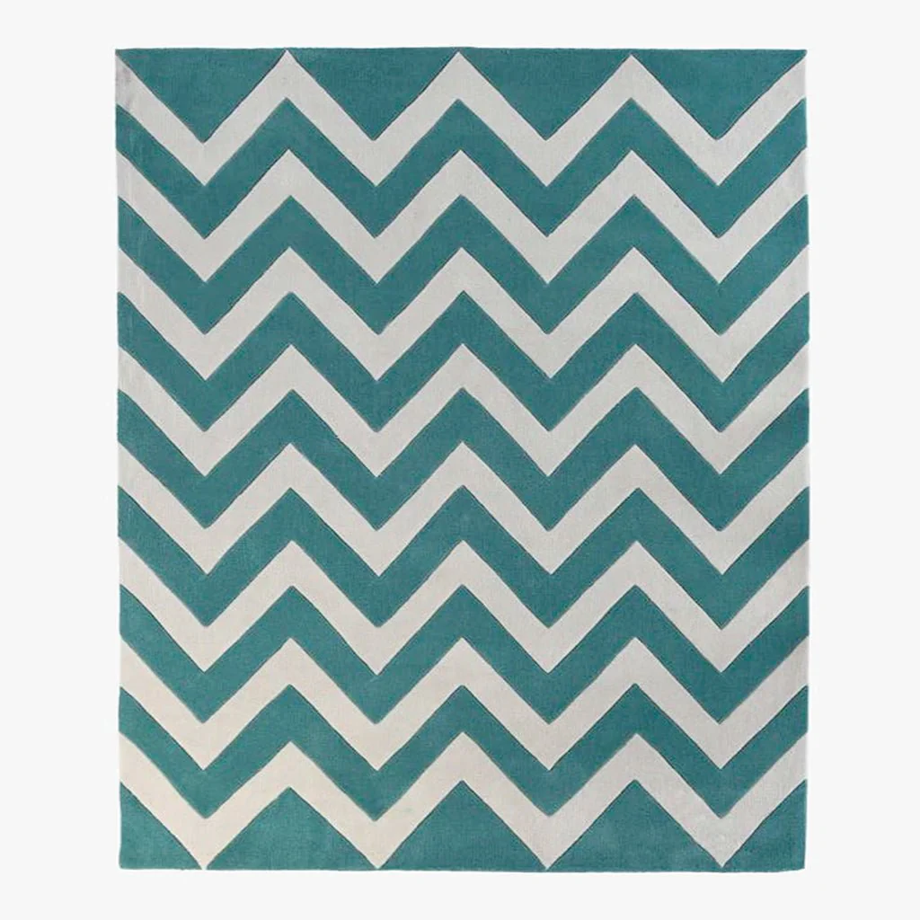 Tapete ZigZag Verde 160x230 VIBE