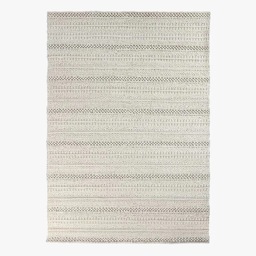 Tapete Listas Branco 160x230 NOMAD