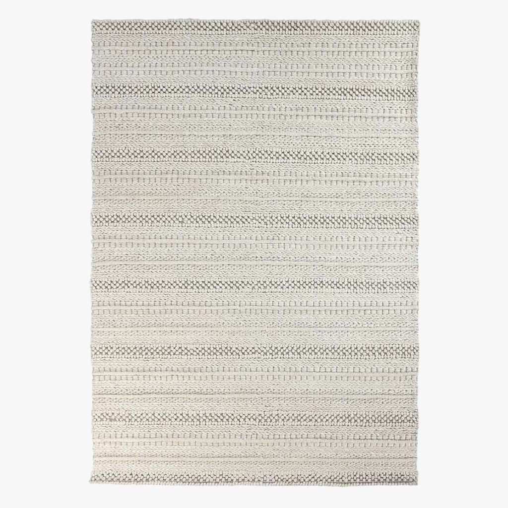 Tapete Listas Branco 200x300 NOMAD