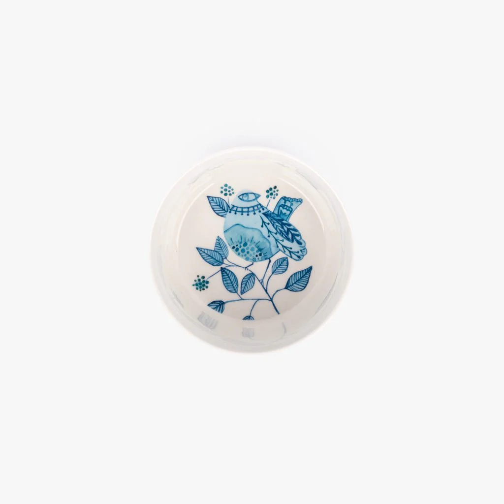 Tigela New Bone China com Pássaros Azuis BLUE BIRD - Image 2