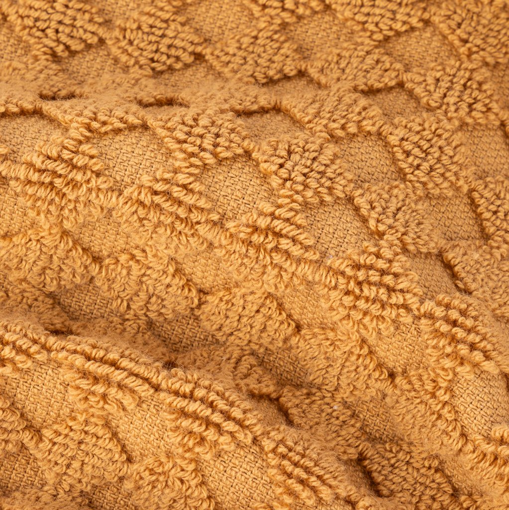 Toalha de Banho de Rosto Algodão Favos Amarelo ESNA - Image 2