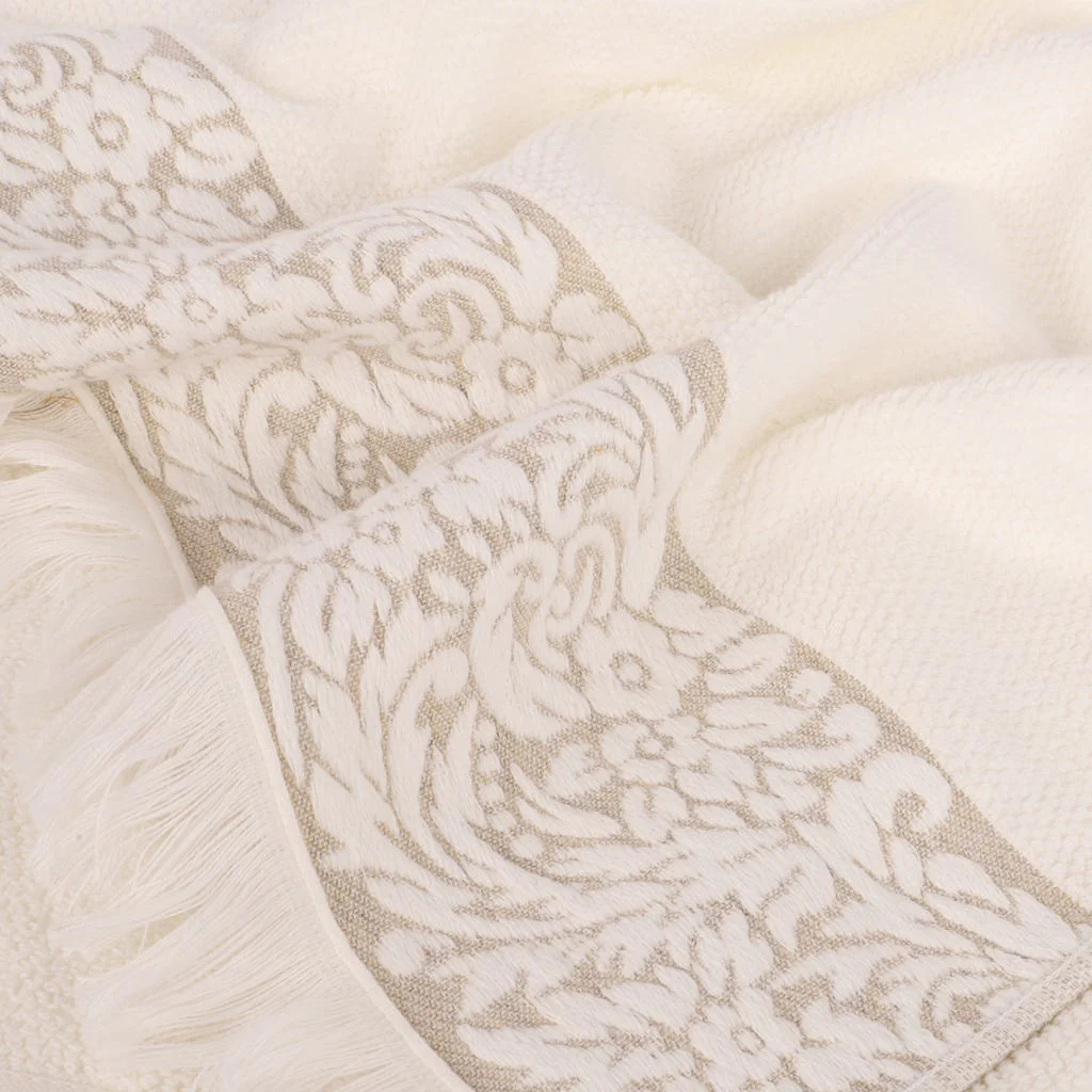 Toalha de Banho Algodão Jacquard com Barra Floral MURANO - Image 2
