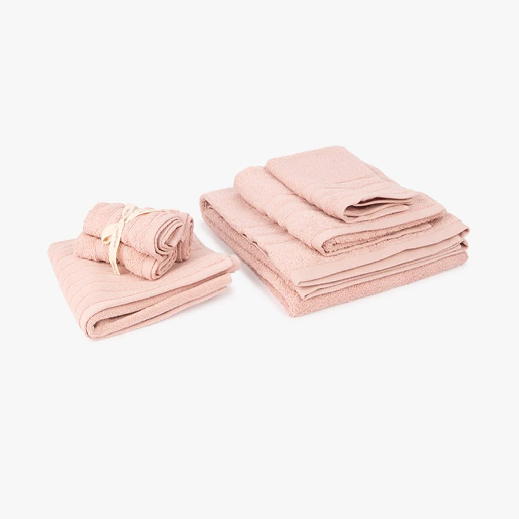 Toalha de Mãos Algodão Rosa Claro 4EVERYDAY - Image 2