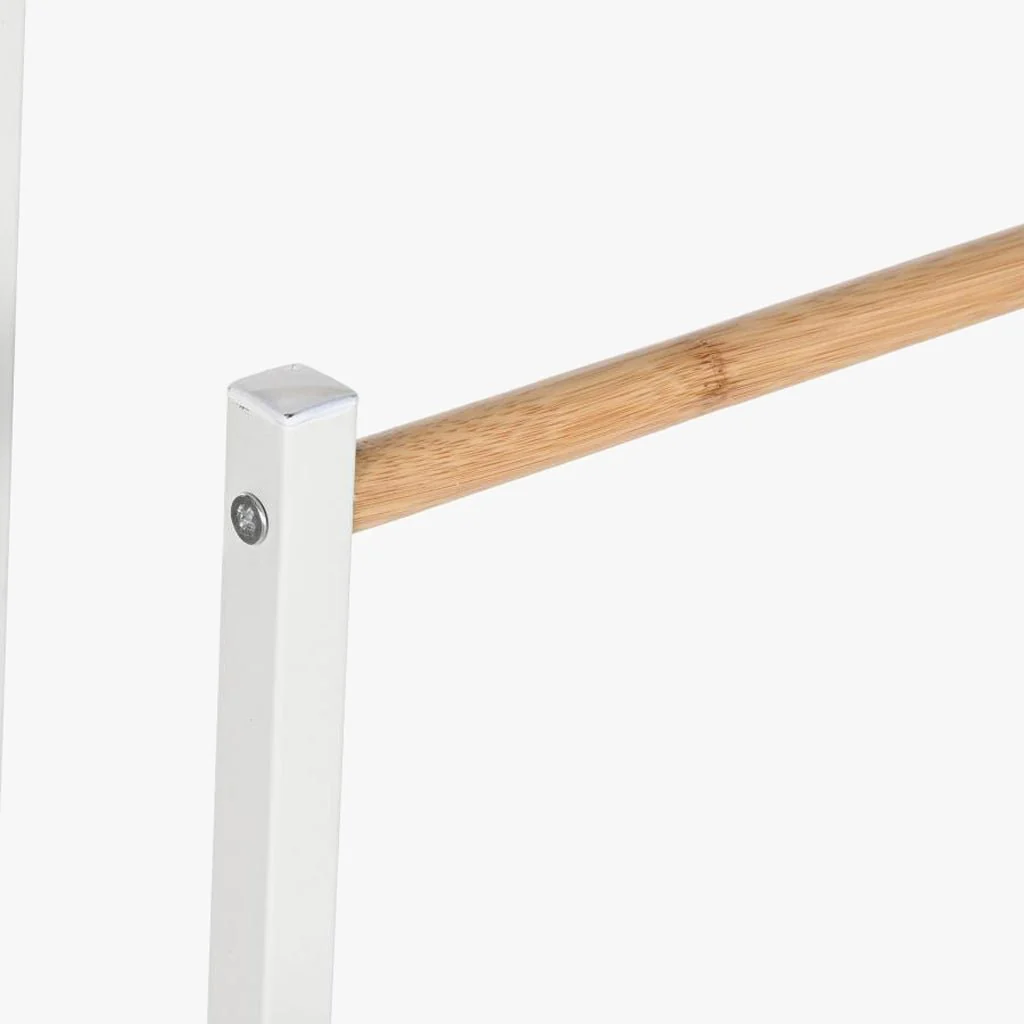 Toalheiro de Metal e Bambu 45x22x85 CLEAR - Image 4